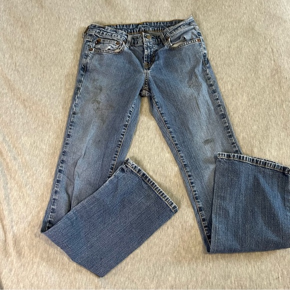 Ralph Lauren Blue Boot Cut Jeans with Classic Style - Picture 4 of 7